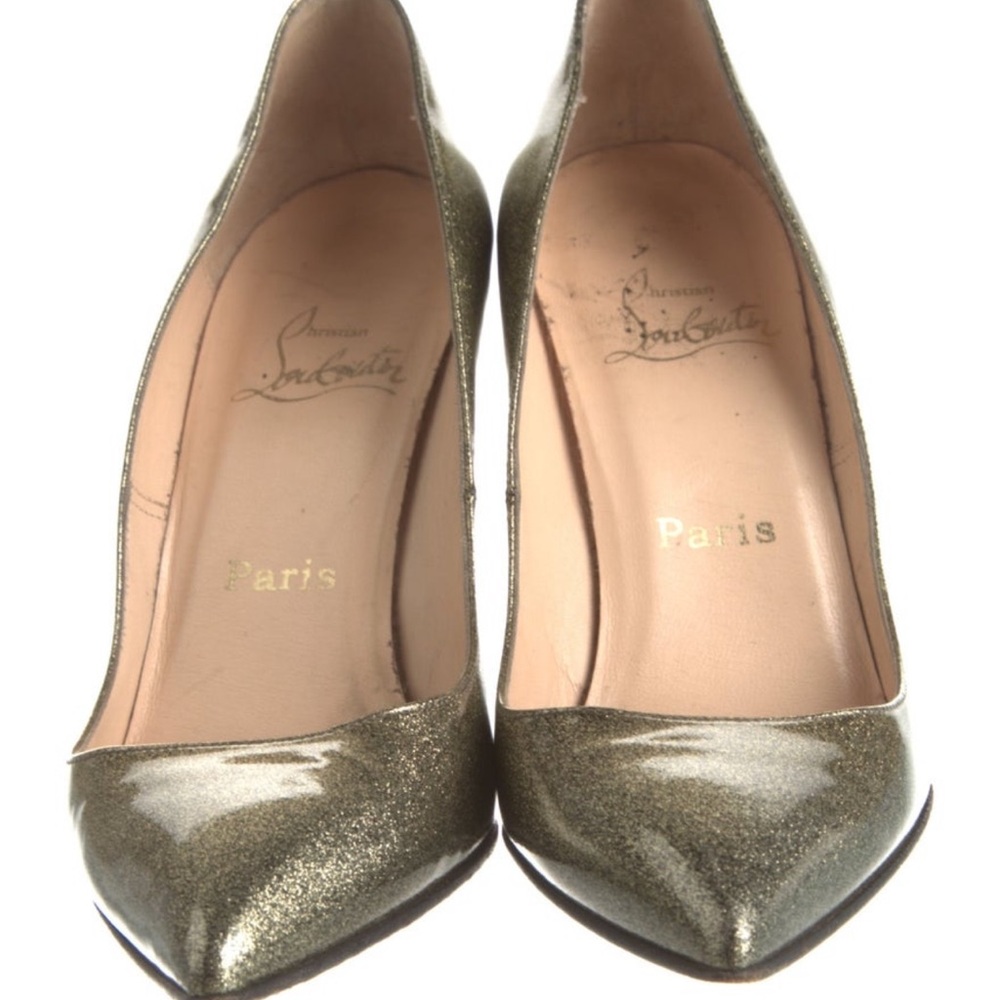 Christian Louboutin Metallic Gold Heels